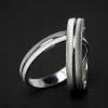 ALIANZAS MATRIMONIO ORO BLANCO 18 KILATES