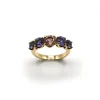 ANILLO ORO 18 KILATES CON CUARZOS HIDROTERMALES
