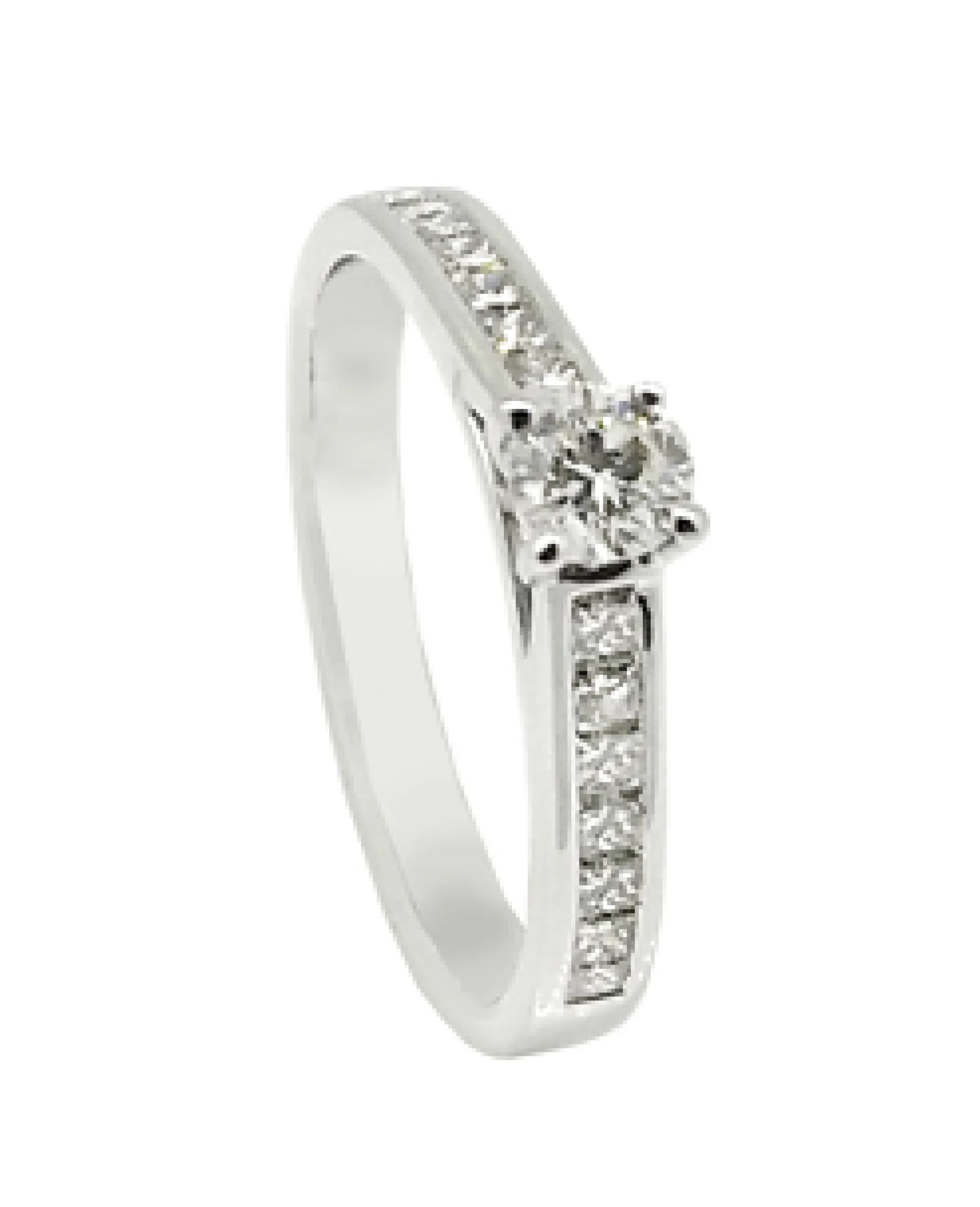 ANILLO ORO 18 KILATES CON DIAMANTES