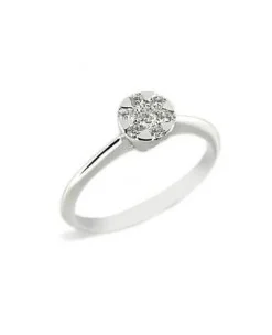 ANILLO ORO 18 KILATES CON DIAMANTES