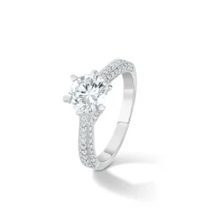 ANILLO ORO 18 KILATES CON DIAMANTES