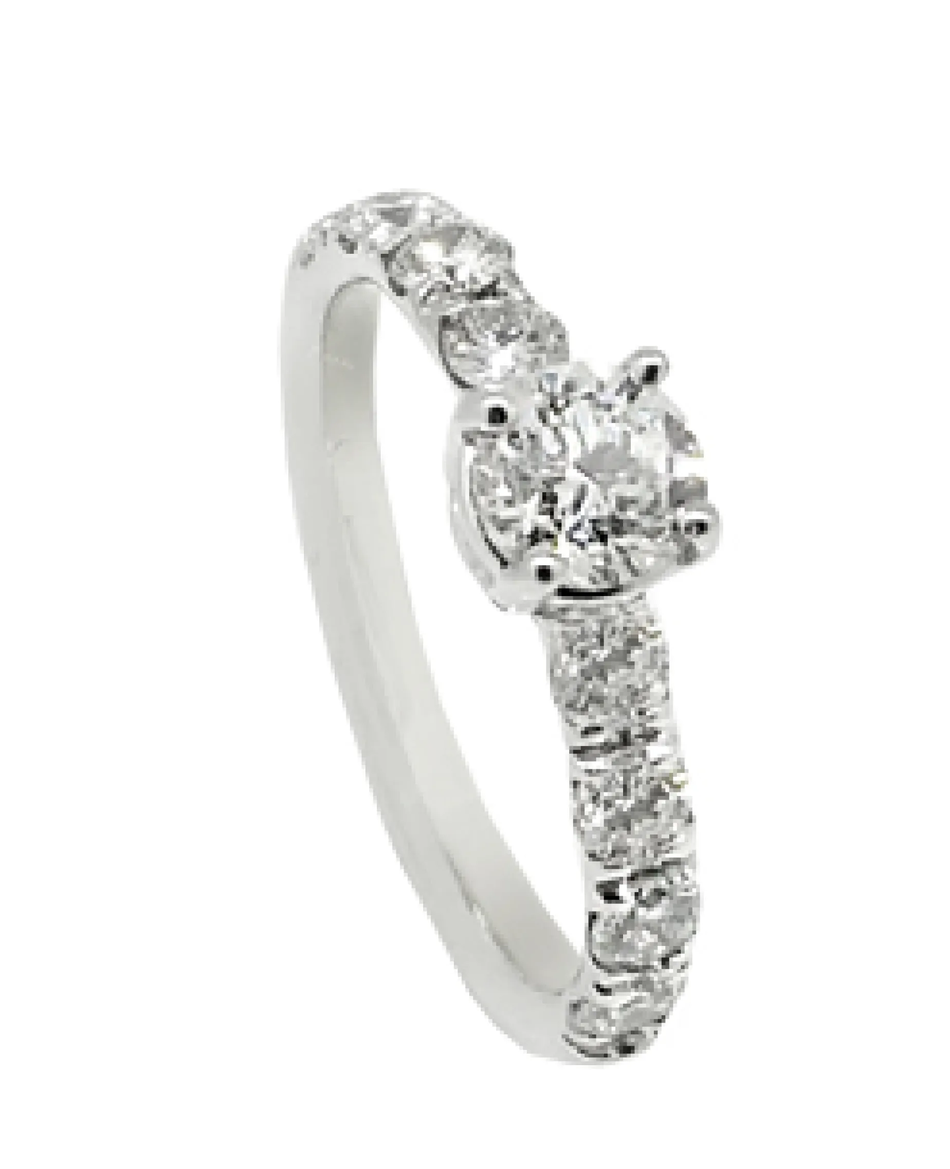 ANILLO ORO 18 KILATES CON DIAMANTES