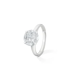 ANILLO ORO 18 KILATES CON DIAMANTES