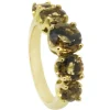 ANILLO ORO 18 KILATES CON PIEDRAS DE COLOR