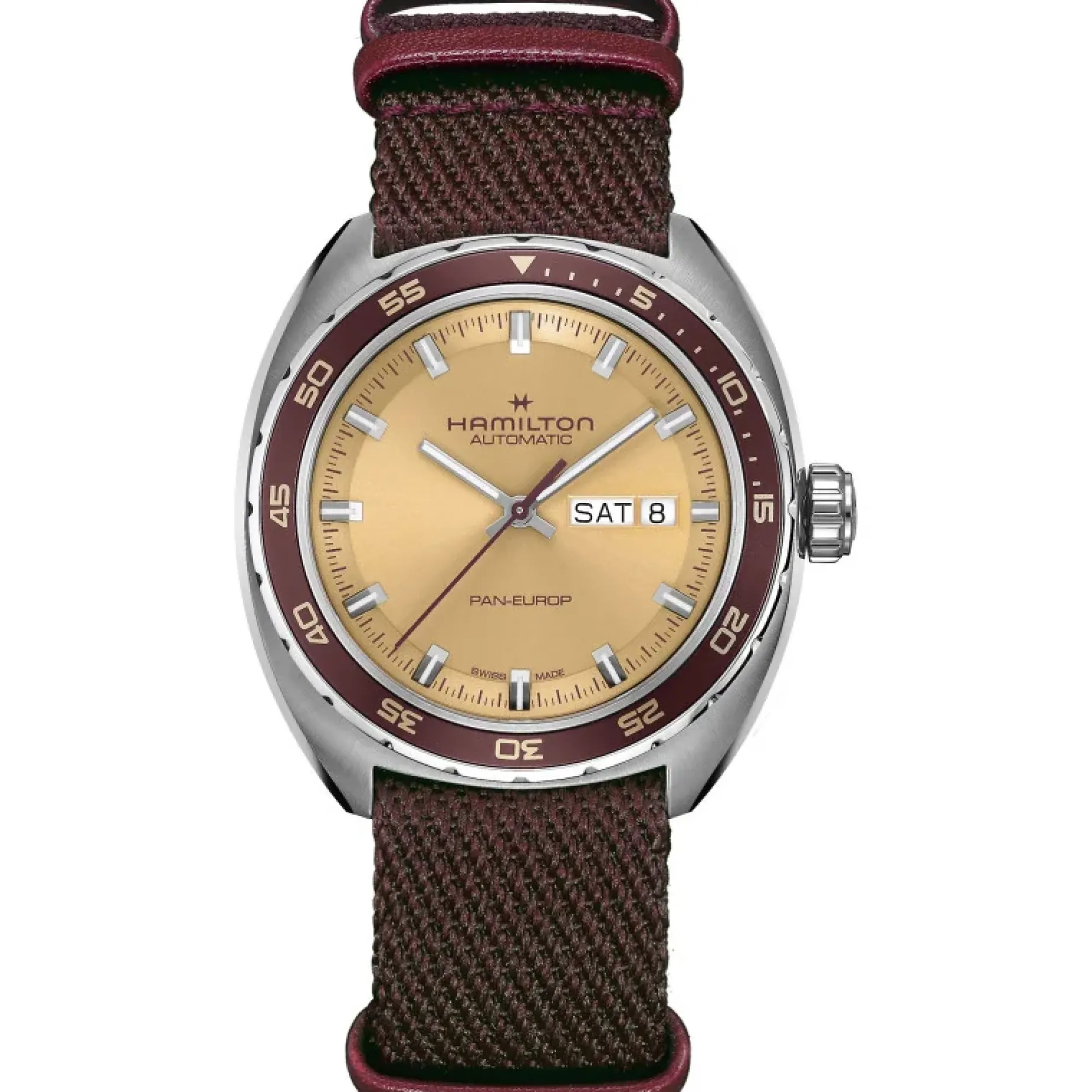HAMILTON AMERCIAN CLASSIC PAN EUROP DAY DATE AUTO