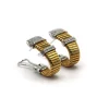 PENDIENTES ORO 18 KILATES BICOLOR CON DIAMANTES