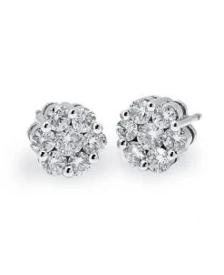PENDIENTES ORO 18 KILATES CON DIAMANTES
