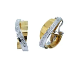 PENDIENTES ORO 18 KILATES CON DIAMANTES