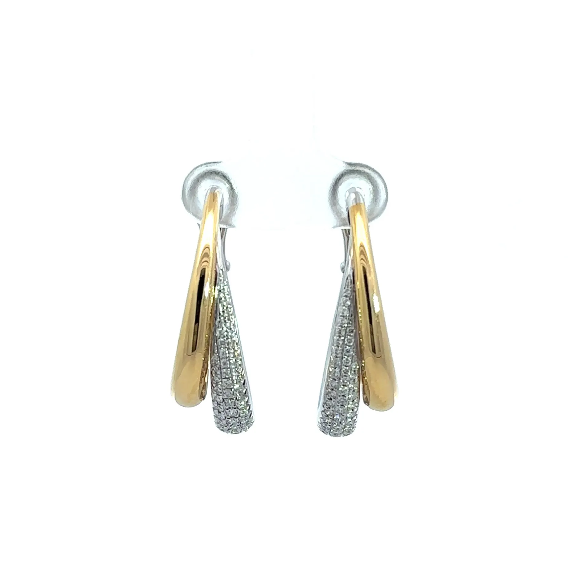 PENDIENTES ORO BICOLOR 18KTES.