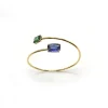 PULSERA ORO 18 KILATES CON CUARZOS HIDROTERMALES