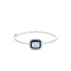 PULSERA ORO 18 KILATES CON DIAMANTES Y ZAFIROS