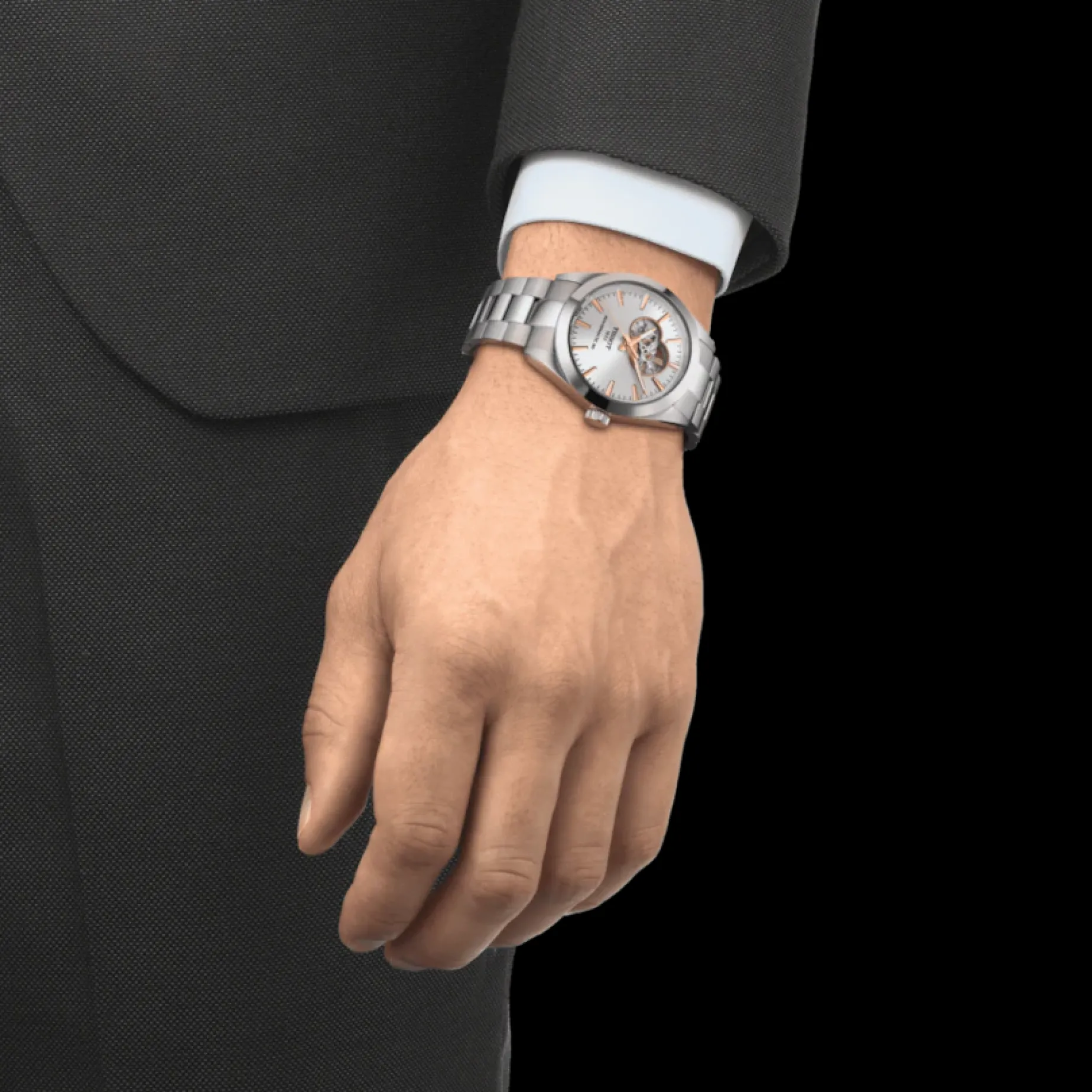 TISSOT GENTLEMAN POWERMATIC 80 OPEN HEART